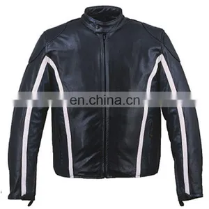 HMB-0404A LEATHER MOTORBIKE JACKETS MOTORCYCLE BIKER COATS thumbnail-1