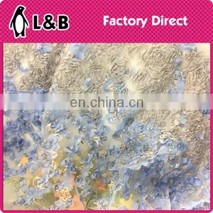New Design Popular Embroidery Organza Lace Fabric thumbnail-3