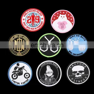 Various Kinds Round Shape Embroidery Woven Patches for Blouse thumbnail-1