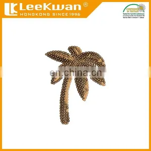 Sequin Palm Tree Patch, Palm Tree Patch Sticker Patch, Sequin Embroidery Patch Palm Tree thumbnail-3