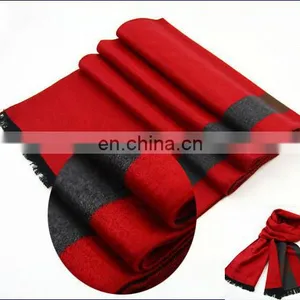 2014 Latest Design Custom Double Side Pure Wool Silk Shawl thumbnail-1