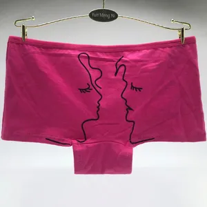 Yun Meng Ni Sexy Underwear Latest Panty Designs For Women Breathable Cotton Women's Boyshorts thumbnail-4