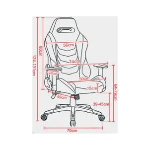 ZX-6603Z ZhenXing Manufacture Modern High Back Gaming Racing Chair thumbnail-3