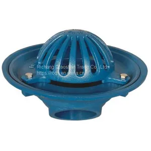 Ductile Iron Full-flow 180 Degrees Vertical Roof Outlet – Center Bolt With the Dome or Flat Grate thumbnail-2
