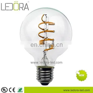 Soft/Double Filament Vintage Led Bulb G80 Spiral Filament 5w 6w Warm White Dimmable Bulb thumbnail-1