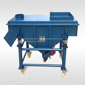 Large Capacity 304 Stainless Steel 3 Decks Linear Vibrating Filter Screen Machine for Seeds Sorting thumbnail-3
