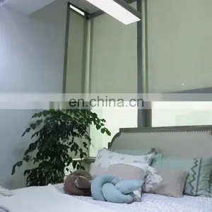 Exhibitor Canton Fair on Line Live Show Home Textile Stripe Polycotton With Ponpon Comforter Bedding Set With Pillow thumbnail-1
