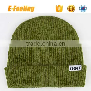 Colorful Beanie Hat/Funny Beanie Hat/Olive Color Beanie thumbnail-1