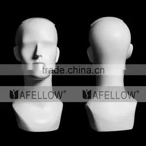 Abstract Fiberglass Men Head Mannequin H1110 thumbnail-4