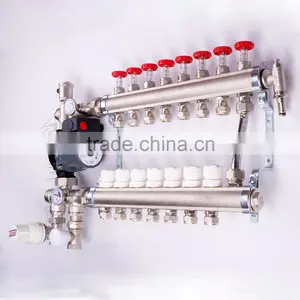 High Quality Floor Heating Systems Manifold Type Brass Water Manifold thumbnail-2