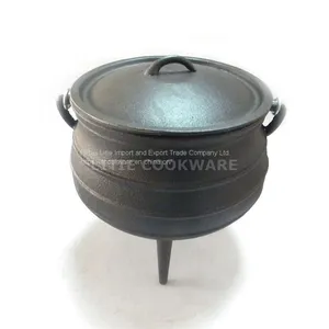 Cast Iron South Africa Three Legged Potjie Pot Wholesale Cookware Sets Wholesale Cast Iron Cookware thumbnail-1