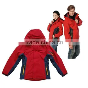 Unisex 3-in-1 Waterproof and Breathable Outdoor Jacket thumbnail-1