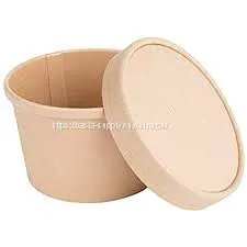 24 oz Paper Soup Container Compostable Kraft Paper Eco Friendly Food Storage Containers thumbnail-1
