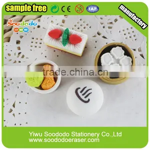 Funny 3D Food Shaped Rubber Eraser thumbnail-2