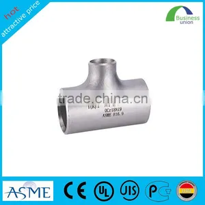 Stainless Steel Pipe Fittings Equal Tee thumbnail-1