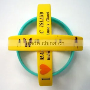 Promotion Special Design Rainbow Silicone Wristband thumbnail-1