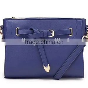 Saffiano Leather Ladies Messenger Bag Crossbody Bag With Detachable Shoulder Strip thumbnail-2