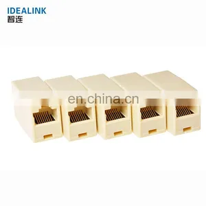 Hot Selling RJ45 Network Changer Female LAN Extension Adapter Connector thumbnail-1