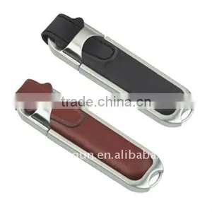 Leather USB Flash Drive Hot Seller Promotional Gift thumbnail-1
