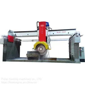 Hualong Machinery HLQY Series Bridge Multi-Blade Stone Block Cutting Machine for Granite Marble Sandstone Cutter Machinery thumbnail-1