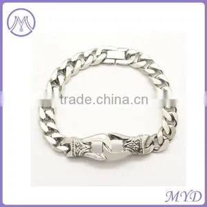 Fashion Stainless Steel Skull Bracelet thumbnail-5