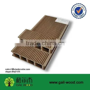 140x30mm Fire-resistant Water Proof Outdoor Wood Plastic Composite Decking thumbnail-1
