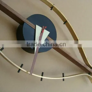 Fancy Wall Clock Eye Clock Design Wooden Decorative Wall Clock Quality Choice thumbnail-4
