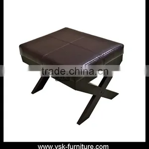 OT-059 High Quality Leather X Legs Dressing Desk Stool thumbnail-1