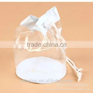 Oem Pvc Clear Promotional Dot Printing Drawstring Bag thumbnail-4