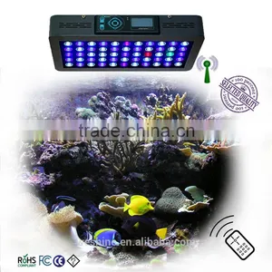 2016 Professional Factory Price LED Marine Saltwater Fish Tank Aquarium Lighting Remote Controller 165w LED Aquarium Light thumbnail-1