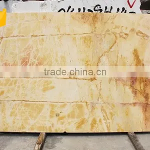 Natural Polished Amarillo Trian Marble Stone thumbnail-2