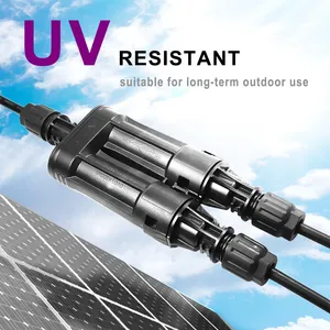 Wholesales NSPV Solar PV Plug 1500V DC Cable Plug 2 in 1 Wire Branch Fuse Connector thumbnail-4