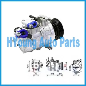 6SEU14C Car Air Compressor for Audi A8/Q7 D3 4H0260805F 4E0260805BC 4E0260805AK 4E0260805AE 4E0260805AQ 4471906404 4471808463 thumbnail-1