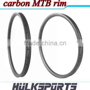 29er 42mm Width Carbon Rims MTB Rims Tubuless Carbon Periphery Hookless Carbon Mtb Rim Used for Mountain Bike thumbnail-1