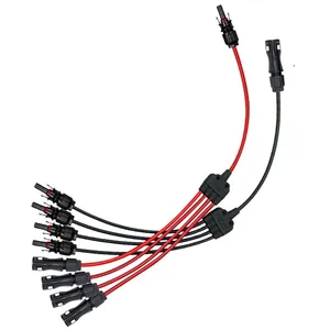 Solar DC Y Cable Harness 1500V 4 in 1 Panels Parallel Wire Solution 65A thumbnail-1
