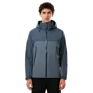 Waterproof Outdoor Raincoat for Men and Women, Autumn and Winter Coat, Long Sleeved Heat Sealed Single-layer Windbreaker Jacket thumbnail-1