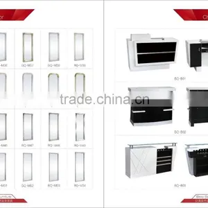 Black and White Elegant Classic Checkout Receiption Counter, Barber Salon Shop Equipment Supplies thumbnail-4