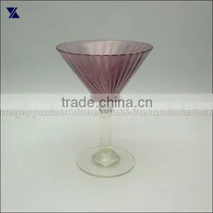 Martini Glass Stemware, Wine Glass Drinking Glass Hand Blown thumbnail-1