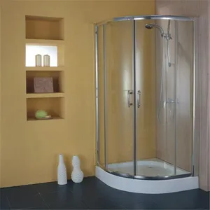 Glass Shower Doors for Luxury Bathrooms - 9mm Bronze Tinted Tempered Glass thumbnail-1