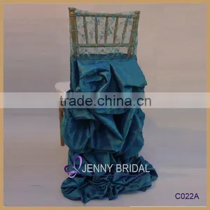 C126A Lace Universal Wedding Ruffled Cheap Chair Covers thumbnail-6