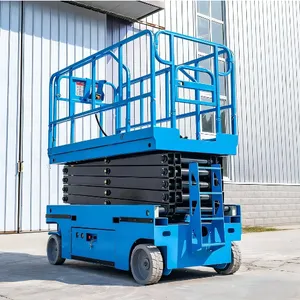 Self Propelled Mini One Two Man Lift Battery Hydraulic Electric Aerial Mobile Scissor Lift thumbnail-3