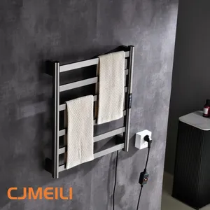 Bathroom Electric Heated Towel Rack, Towel Warmer for Bathroom, Wall Mounted Stainless Steel,6 Colours thumbnail-1