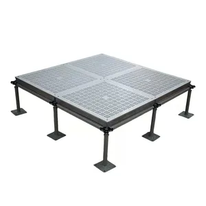 Aluminum Alloy Anti-Static Ventilated Floor Panel 600x600x55mm for Cleanroom Raised Access Floor System ( Uniform Load 1800kg) thumbnail-3