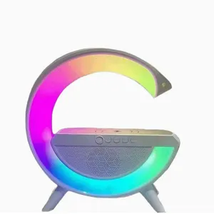 Portable Rechargeable Speaker, Wireless Bluetooth Speaker, Mobile Wireless Charging Speaker, Multifunctional Speaker, Colorful Night Light thumbnail-2