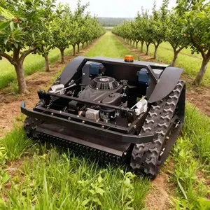 Household Industrial Cordless 4-Stroke 24V Radio Controlled Track Mowing Lawnmower and Snow Plow With Low Price thumbnail-2