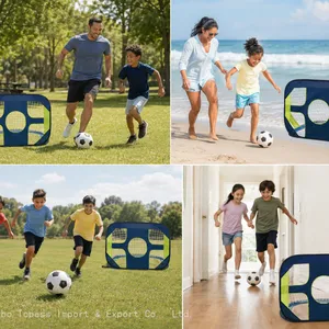 Portable Soccer Goal Net Set - Pop Up Training Soccer Goals for Backyard - Indoor or Outdoor Versions - Easy Assembly - Great for Kids and Adults thumbnail-2