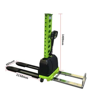 Factory Direct Sale 1 Ton Self-loading Electric Stacker Portable Stacker thumbnail-3