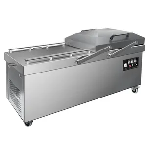 Large-scale Automatic Commercial Double-chamber Vacuum Sealer for Food Rice and Cooked Products Vacuum Packaging MJachine thumbnail-3