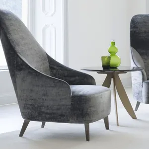 High-back Leather Armchair for Hotelroom thumbnail-1