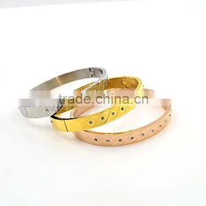 Gold Plated Stainless Steel Jewelry Girls New Designer Bracelet thumbnail-1